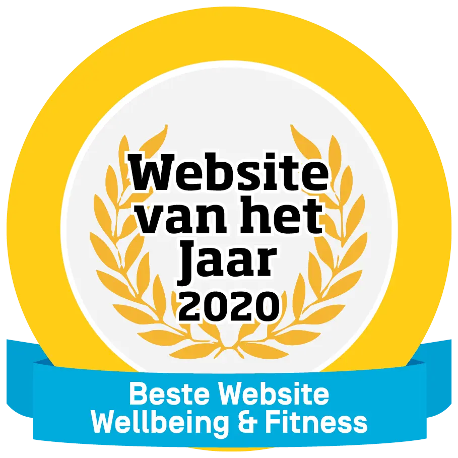 HappyHealthy.nl wint Website van het Jaar 2020! Website van het Jaar 2020 beste wellbeing fitness