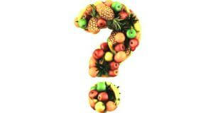 fruitsoorten die samen een vraagteken vormen